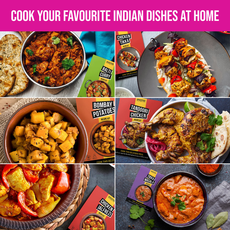 Zouk Curry Night Kit – Make Restaurant-Quality Indian Food At Home | Includes Garam Masala, Tandoori Masala, Mango Chutney & Pilau Rice Seasoning-546066