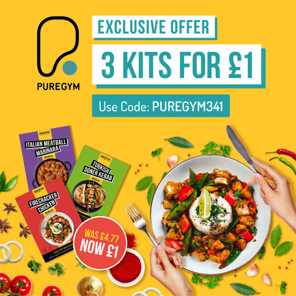PURE GYM Exclusive Offer - 3 Meal Kits for £1